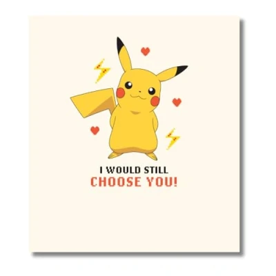 Imagen de Danilo Promotions Limited Pokemon Tarjeta de San Valentín, I Would Still Choose You! Open Valentines Day Card