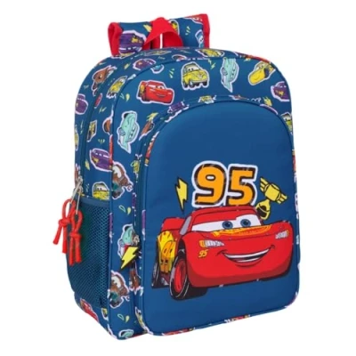 Imagen de Safta CARS RACING Mochila Escolar Niño, Infantil, Adaptable a Carro, Ideal para Niños en Edad Escolar, Cómoda y Versátil, Calidad Resistencia, 32x12x38 cm