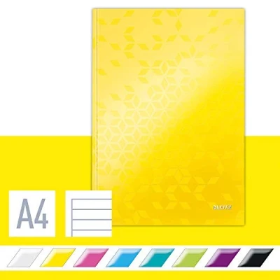 Imagen de Leitz Wow Cuaderno de tapa rígida, A4, Amarillo