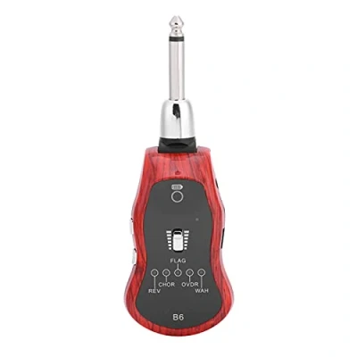 Imagen de Mini Amplificador de Guitarra, Efector Síntesis Guitarra Inalámbrica Recargable Portátil con Bluetooth, 5 Modos Tono, Conector 6,35 MM