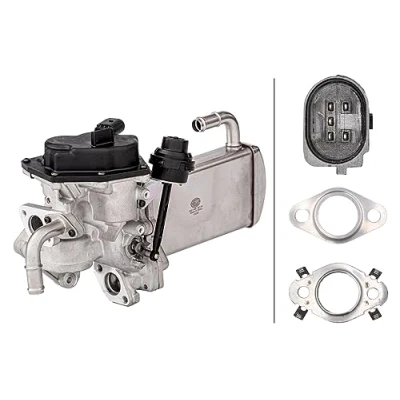 Imagen de HELLA 6NU 358 167 041 Módulo AGR con juntas, radiator EGR válvula VOLKSWAGEN: Multivan 5 (7HM, Transporter Bus