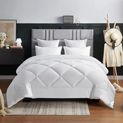 Imagen de WAVVE Edredón Relleno Nórdico 240x260 cm para Cama 160/180, de Fibra 450gr/m², Suave, Transpirable Invierno (260x240 cm)