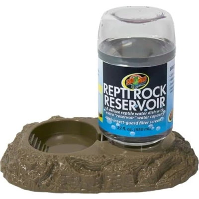 Imagen de Zoo Med Repti Reservoir Dispensador de Agua para Reptiles, Tortugas, Arañas, Lagartos con Botella, Pequeño, 9 x 3 14 cm