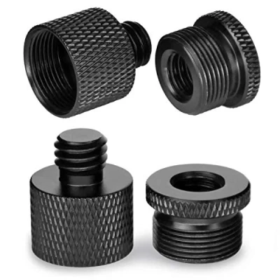Imagen de Frgyee Adaptador de Micrófono 5/8 Fembra a 3/8 Macho y Rosca para Soporte Trípode Cámara 4 Pack