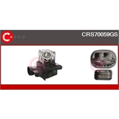 Imagen de CASCO CRS70059GS Resistencia en serie, electromotor de ventilador CITROËN: C4 I Sedán, C1 II, Berlingo PEUGEOT: 308 SW 2, 108 Hatchback