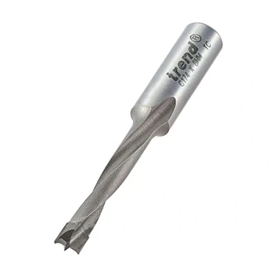 Imagen de Trend Broca de espiga corte 5 mm x 35 mm, brocas labio y para usar con la plantilla Craft Dovetail Jig, C174X8MMTC
