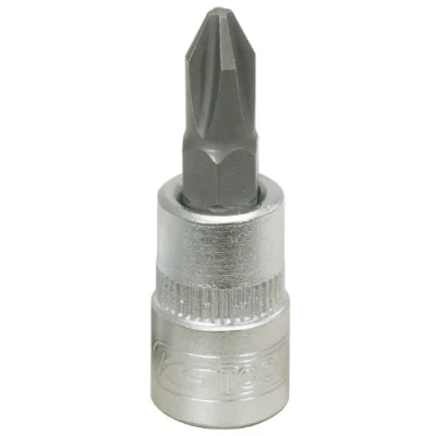 Imagen de KS TOOLS 911.1482 Piezas insertables de llave cubo DIN3120, ISO1174 PH0 Acero cromo vanadio Destornillador estrella (PH) moleteado