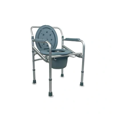 Imagen de Mobiclinic, Mar, Silla con WC, Aluminio, Plegable, Ligera, de inodoro para discapacitados, minusválidos, ancianos, orinal, Reposabrazos, Asiento ergonómico, Conteras antideslizantes