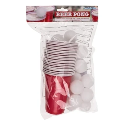 Imagen de Out of the blue Juego de Beber/Beer Pong / 15 Bolas y 22 Vasos 550 ml/Material: Plástico