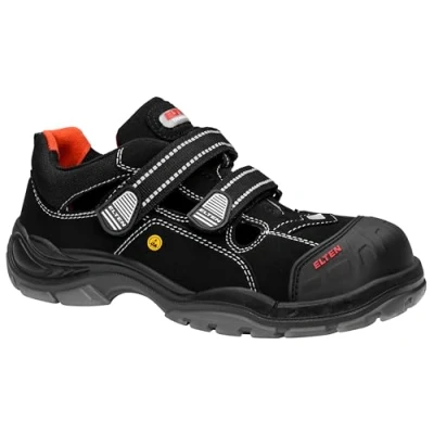Imagen de ELTEN SCOTT Pro ESD S1P calzado de seguridad, mujer y hombre, textil, puntera plástico (más ligero que la acero), ligero, deportivo, negro, talla: 39