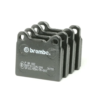 Imagen de BREMBO P 86 002 Juego de pastillas freno excl. contacto avisador desgaste Chapa antichirridos sin accesorios VOLVO: S70, 740 Familiar norauto