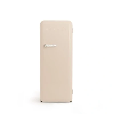 Imagen de CREATE / RETRO FRIDGE 150 MARBLE/Frigorífico arena maneta mármol con congelador 281L 102W, bajo consumo, diseño vintage, 150cm, 3 estantes, regulador temperatura, botellero, 60x60x150cm