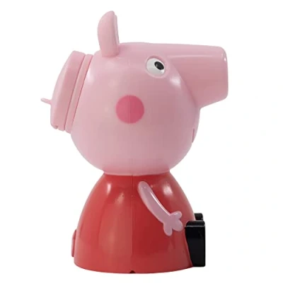 Imagen de Botella con pajita y forma en 3D de Peppa Pig 340 ml