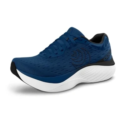 Imagen de Topo Athletic Zapatos deportivos para correr de carretera Atmos 5 mm caída, ligeros y cómodos hombre, Azul marino/Blanco, 41.5 EU