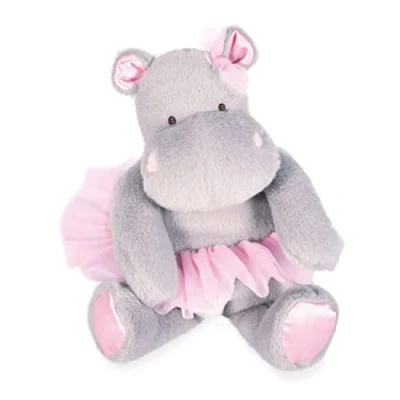 Imagen de Histoire d&#039;ours Peluche hipopótamo Hippo Tutu Gris/Rosa 22 cm Suave y Lindo para Las calins Idea de Regalo Nacimiento cumpleaños niña La HO3173