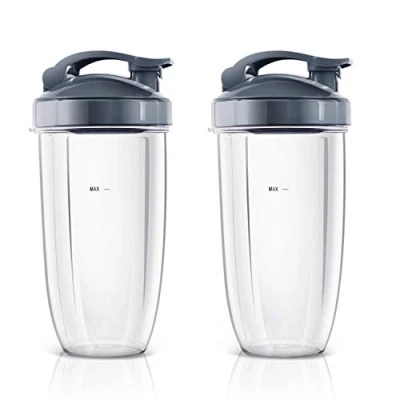 Imagen de Nutribullet,Licuadora de repuesto para vasos smoothie, 940 ml, tazas transparentes compatibles con la batidora Nutribullet 600 W/900 W