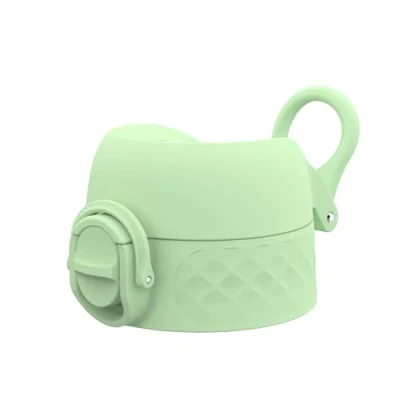 Imagen de ion8 Tapa de Botella agua OneTouch 2.0 a Prueba fugas, Sin BPA, Pequeña, Verde Surf