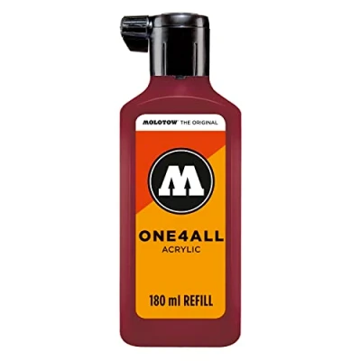 Imagen de Molotow mo692086 Refill one4all, recarga para marcador permanente 180 ml, 1 pieza, burgundrot