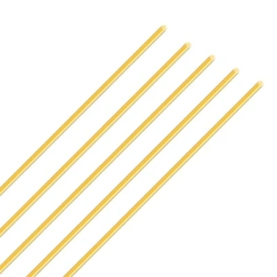 Imagen de iMeistek Varillas de latón 2,5 mm diámetro, 250 longitud, redondas, metal, rectas, para modelos RC, manualidades (5 unidades)