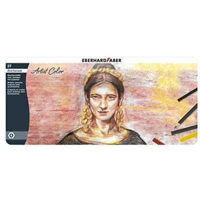Imagen de Eberhard Faber 516937 Set de dibujo Artist Colour, 37 piezas, para bocetos y dibujos a la tiza