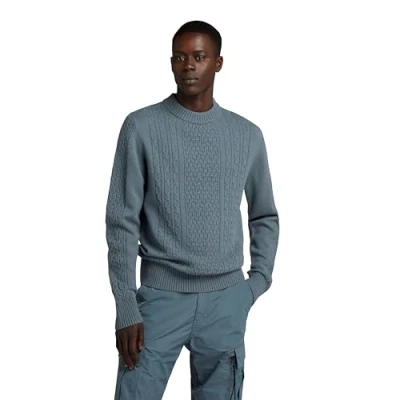 Imagen de G STAR RAW Jersey Cable Knitted Para Hombre, Gris (axis D23939 D447 5781), M