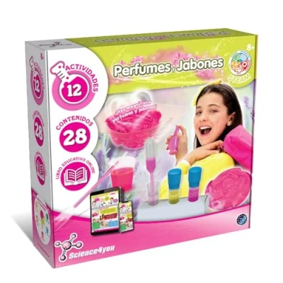 Imagen de Science4you Fábrica de Perfumes y Jabones 12 Experimentos Cientificos, Laboratorio, Juguete Educativo para Niños 8 Años