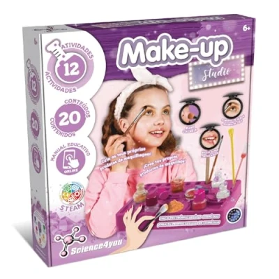 Imagen de Science4you Kit de Maquillaje para Niñas 8+ Princesa, Encuentra la Belleza Dentro Este Manualidades 8 9 10 11+ años