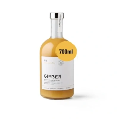 Imagen de GIMBER Concentrado de jengibre orgánico 700 ml Bebida orgánica sin alcohol hecha jengibre, limón y hierbas Esencia premium