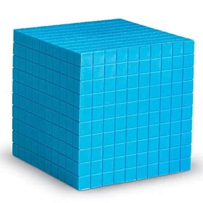Imagen de Learning Resources Cubo con base diez de plástico acanalado