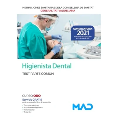 Imagen de Higienista Dental de las Instituciones Sanitarias la Conselleria Sanitat Generalitat Valenciana. Test parte común
