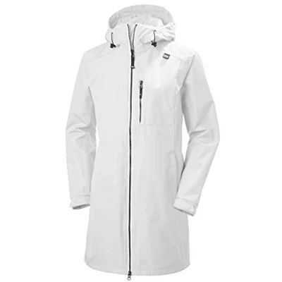 Imagen de Helly Hansen Mujer Chubasquero Largo Belfast, L, Blanco