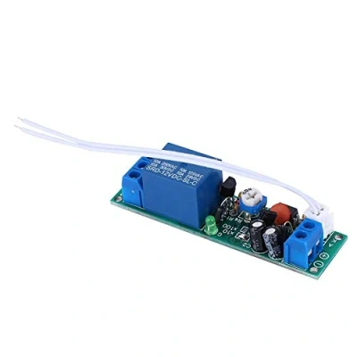 Imagen de Fafeicy JK11C M H2 12V Módulo de relé temporizador retardo, Temporización retardo ajustable, 0.2S 100S 4 rangos engranaje, 20 ms Velocidad respuesta