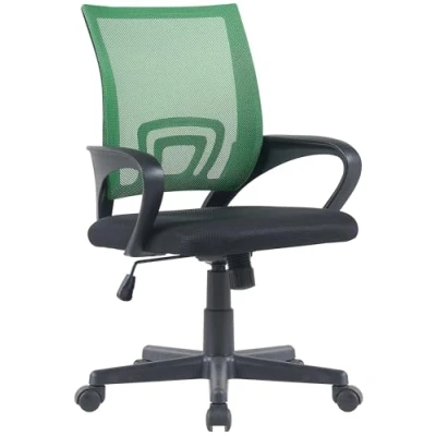 Imagen de Silla De Escritorio Genius Tapizada En Tejido Malla I Estudio Giratoria &amp; Regulable Altura Oficina Ligera Color:, Color:Verde Claro