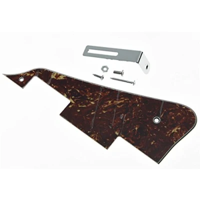Imagen de KAISH Golpeador de guitarra Vintage Tortoise LP con soporte cromado para Epiphone Les Paul