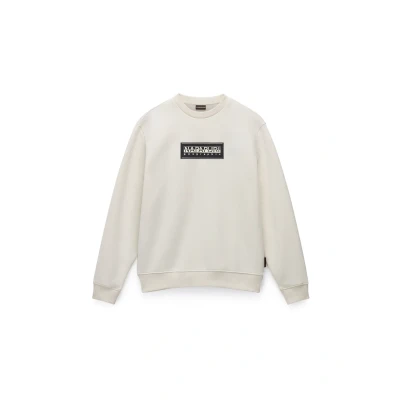 Imagen de Napapijri BOX LOGO Sudadera, Hombre, Talla: 3XL, White whisper