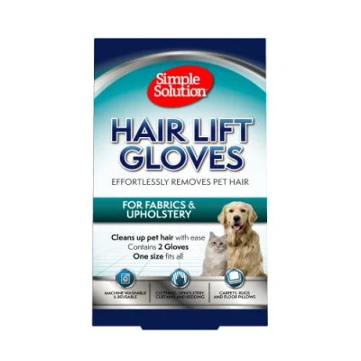 Imagen de Sistema de limpieza pelo mascotas Simple Solution, Guantes para levantar el