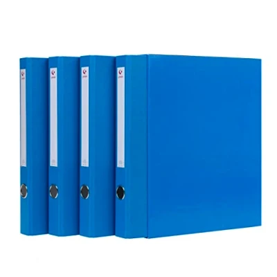 Imagen de Grafoplás 7282430－Módulo de 4 archivadores con palanca 65mm color azul