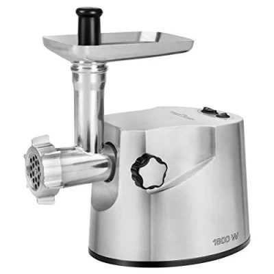 Imagen de ProfiCook PC FW 1172 Picadora de carne profesional Cuchilla con hoja acero inoxidable 1800 Watts Color plata