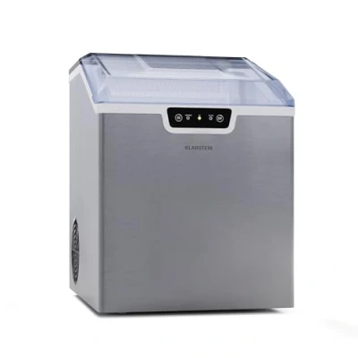 Imagen de Klarstein Maquina de Hielo para Casa 3,3 L, Ice Maker Capacidad 18 kg, Hacer Cubitos Encimera con Alarma Seguridad, Machine Hielos Rápida Cubito