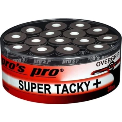 Imagen de Pro&#039;s Pro Super Tacky Plus Overgrip 30 Pack, negro