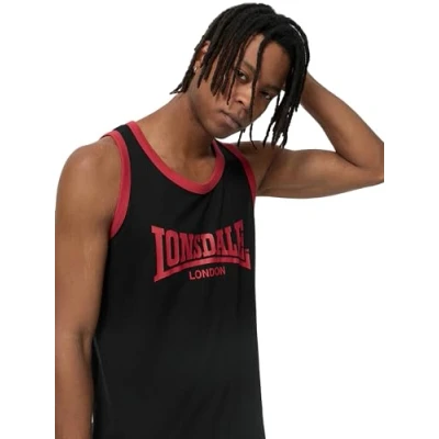 Imagen de Lonsdale Knockan Top, Hombre, Talla: Large, Black red
