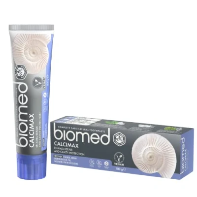 Imagen de BIOMED Splat Calcimax Natural Toothpaste, Gris, Azul, 100 Gramo