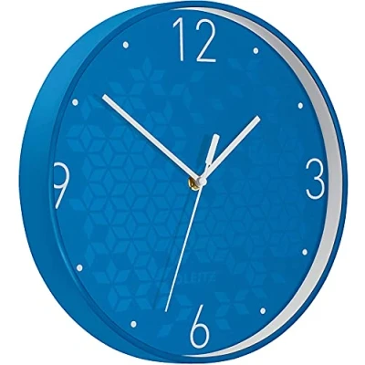 Imagen de Leitz Reloj de Pared Wow, Azul, 32.5 x 31.1 cm
