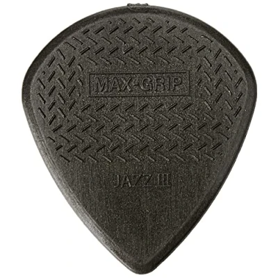 Imagen de Bolsa 6 Púas Dunlop 471 P3C Nylon Jazz Max Grip Carbon