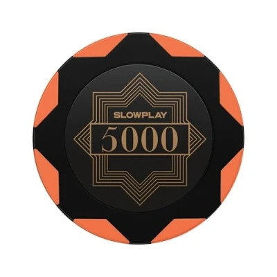 Imagen de SLOWPLAY Nash Fichas de Póquer Clay Numeradas Tournament, 40 mm, 14 Gramos, 50 Unidades Juego Póquer, Arcilla Ideal para Texas Holdem Poker (5000)