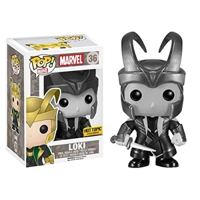Imagen de Funko Figurine Marvel Thor 2 Loki Helmet B&amp;W Exclu Pop 10cm 0849803049164