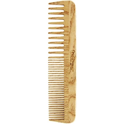 Imagen de TEK Peine Grande Púa Espesa y Espaciada de Madera Fresno, Hecho a Mano en Italia, Para Normal, Rizado, Ondulado o Fino 20 x 4.5 cm