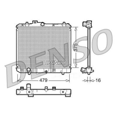 Imagen de Radiador, refrigeración del motor DENSO DRM47004