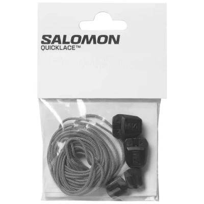 Imagen de Salomon Quicklace Kit de Cordones para Zapatillas Trail Running y Botas esquí. Plata, Negro