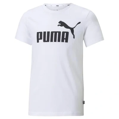 Imagen de Puma Ess Logo Tee B Camiseta, Blanco, 128 Niños
